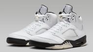 Air Jordan 5 “White Black” shoes (Image via Nike)